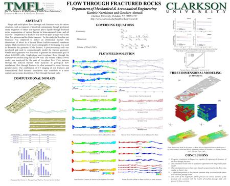 Single and multi-phase flows through rock fractures occur in various situations, such as transport of dissolved contaminants through geological strata,