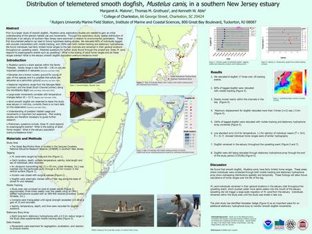 Results 1.We relocated 8 dogfish 17 times over 18 tracking events. 2.80% of tagged dogfish were relocated with mobile tracking (Figure 4). 3.Sharks moved.