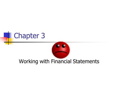 Working with Financial Statements