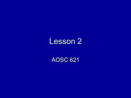 Lesson 2 AOSC 621. Radiative equilibrium Where S is the solar constant. The earth reflects some of this radiation. Let the albedo be ρ, then the energy.