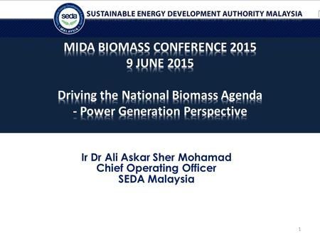 MIDA BIOMASS CONFERENCE JUNE 2015