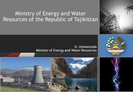 Ministry of Energy and Water Resources of the Republic of Tajikistan