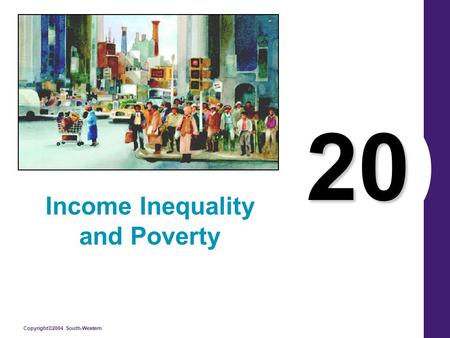 Income Inequality and Poverty