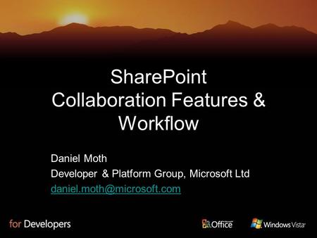 SharePoint Collaboration Features & Workflow