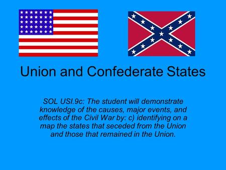 Union and Confederate States