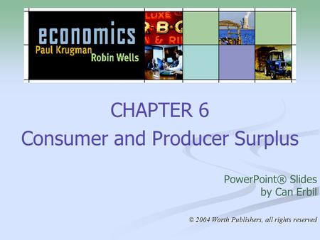 Consumer and Producer Surplus