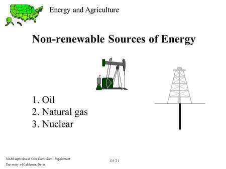 Non-renewable Sources of Energy