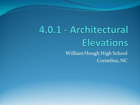 Architectural Elevations