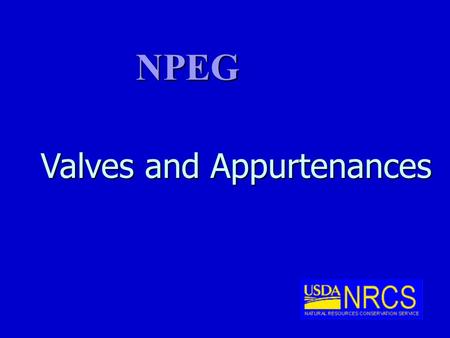 Valves and Appurtenances