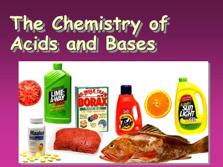 The Chemistry of Acids and Bases