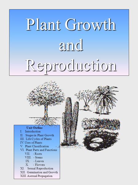 Plant Growth and Reproduction