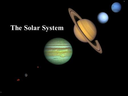 The Solar System.