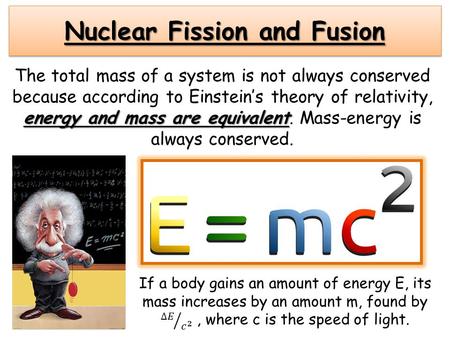 Nuclear Fission and Fusion