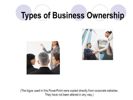 Types of Business Ownership