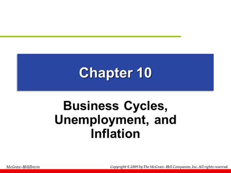 Business Cycles, Unemployment, and Inflation