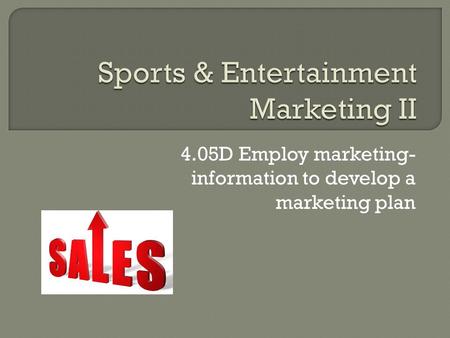 Sports & Entertainment Marketing II