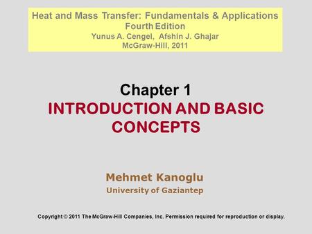 Chapter 1 INTRODUCTION AND BASIC CONCEPTS