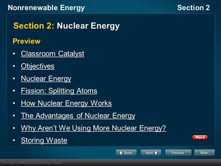 Section 2: Nuclear Energy