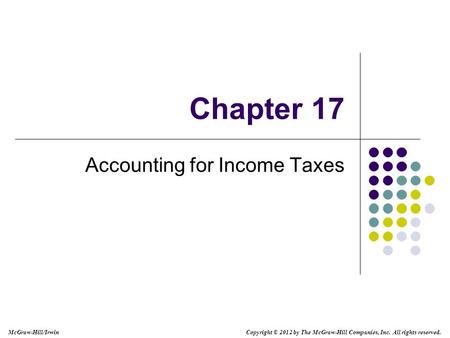 Accounting for Income Taxes