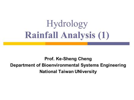 Hydrology Rainfall Analysis (1)