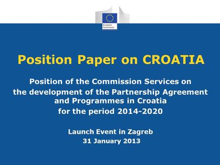 Position Paper on CROATIA