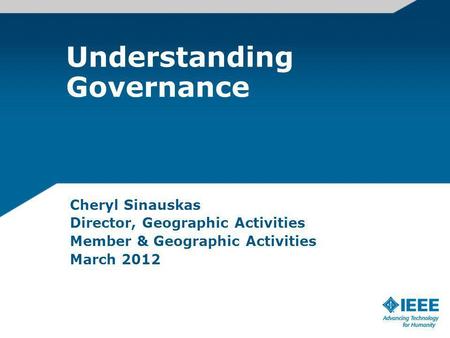 Understanding Governance