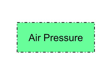 Air Pressure.