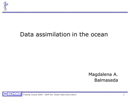 Data assimilation in the ocean