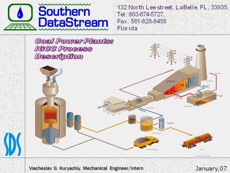 Coal Power Plants: IGCC Process Description January,07