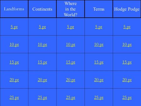 10 pt 15 pt 20 pt 25 pt 5 pt 10 pt 15 pt 20 pt 25 pt 5 pt 10 pt 15 pt 20 pt 25 pt 5 pt 10 pt 15 pt 20 pt 25 pt 5 pt 10 pt 15 pt 20 pt 25 pt 5 pt Landforms.