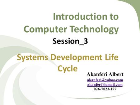 Introduction to Computer Technology