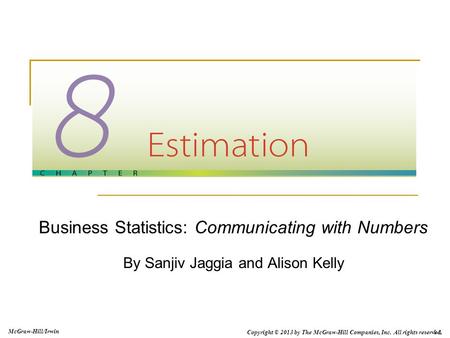 Business Statistics: Communicating with Numbers