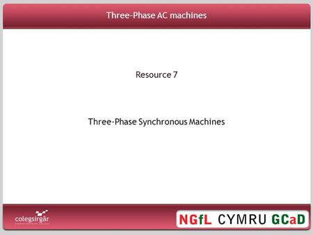 Three-Phase AC machines