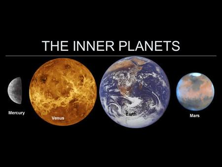 THE INNER PLANETS.