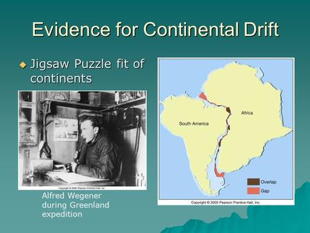 Evidence for Continental Drift