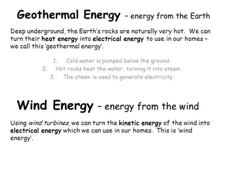 Wind Energy – energy from the wind