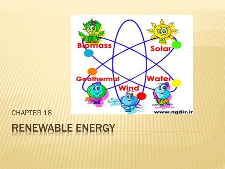 CHAPTER 18 RENEWABLE ENERGY.