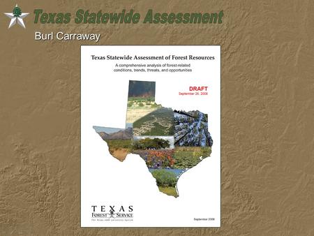 Burl Carraway. Purpose of Redesign Shape and influence use of forest land on a scale and in a way that optimizes public benefits from trees and forests.