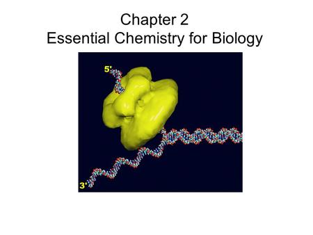 Essential Chemistry for Biology