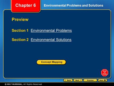 Preview Section 1 Environmental Problems