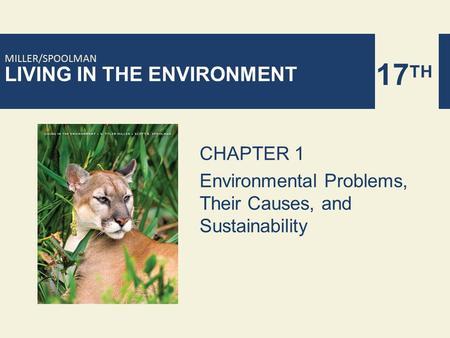 CHAPTER 1 Environmental Problems, Their Causes, and Sustainability