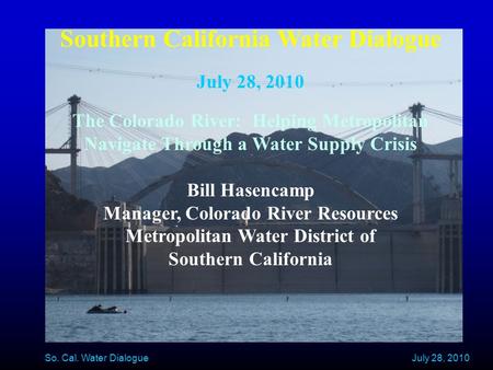 Southern California Water Dialogue