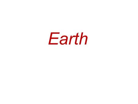 Earth.