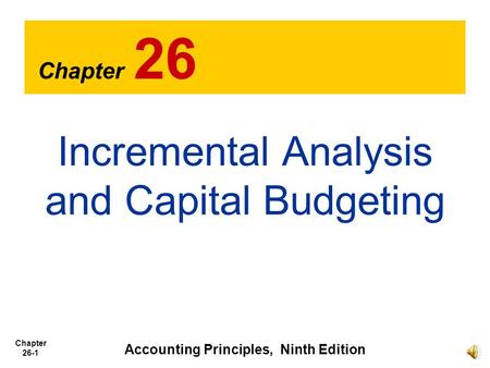 Accounting Principles, Ninth Edition