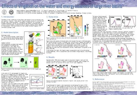 Figure 1: Schematic representation of the VIC model. 2. Model description Hydrologic model The VIC macroscale hydrologic model [Liang et al., 1994] solves.