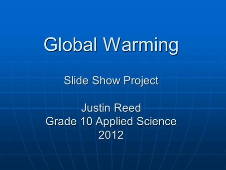 Global Warming Vs Climate Change