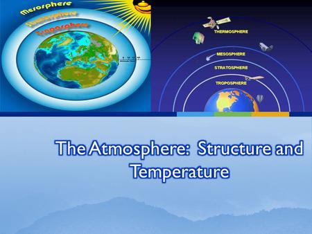 The Atmosphere: Structure and Temperature