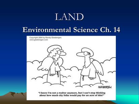 Environmental Science Ch. 14