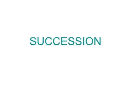 SUCCESSION. Change of ecosystems over time New habitats are created when a volcano forms a new island, a glacier recedes and exposes new rock or a fire.