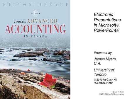 Electronic Presentations in Microsoft® PowerPoint®